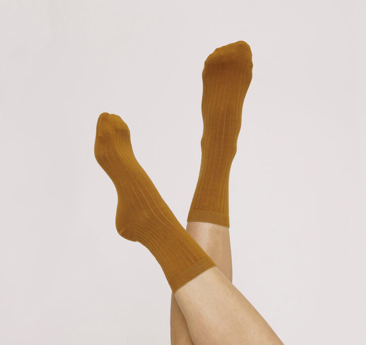 Organic Cotton Rib Socks 2-pack