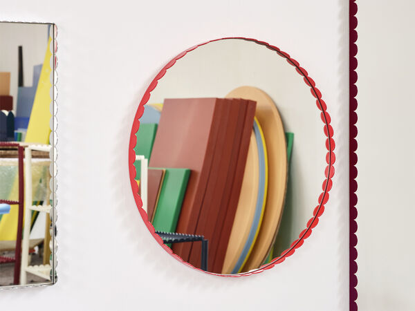 Arcs Mirror-Round-Red