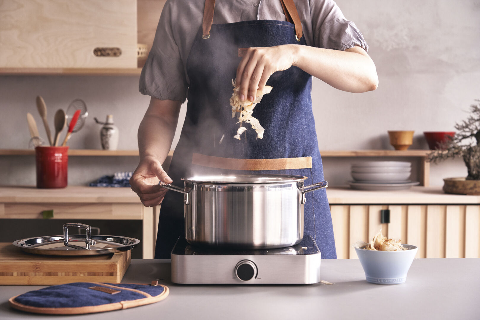 Kokkeforkl&aelig;de Denim