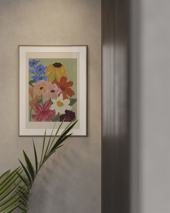 The Poster Club x Carla Llanos - Flowers on Sage Green