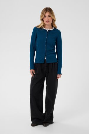 MilaSZ Contrast Stripe Cardigan