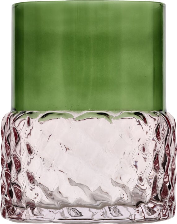 Fyrfadsstage Styles 7,7 x 10 cm Grøn/Rosa