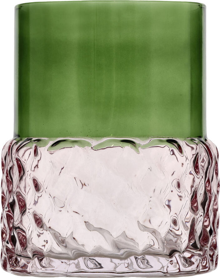 Fyrfadsstage Styles 7,7 x 10 cm Grøn/Rosa