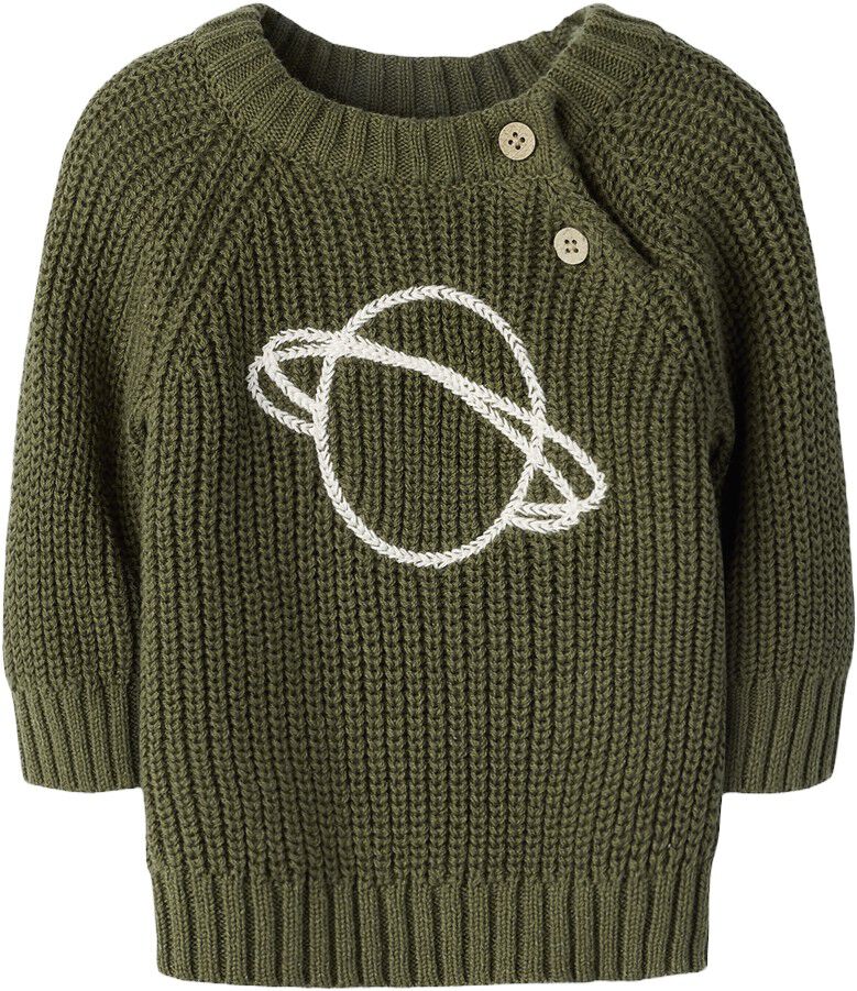 Nbmemlen Emb Ls Knit Lil