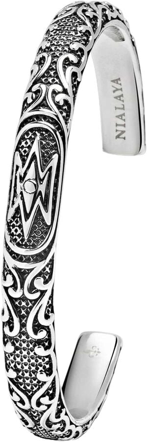 Vintage Cuff Bracelet in Silver