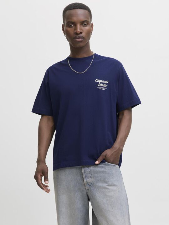 JORNORREBRO TYPO TEE SS CREW NECK N