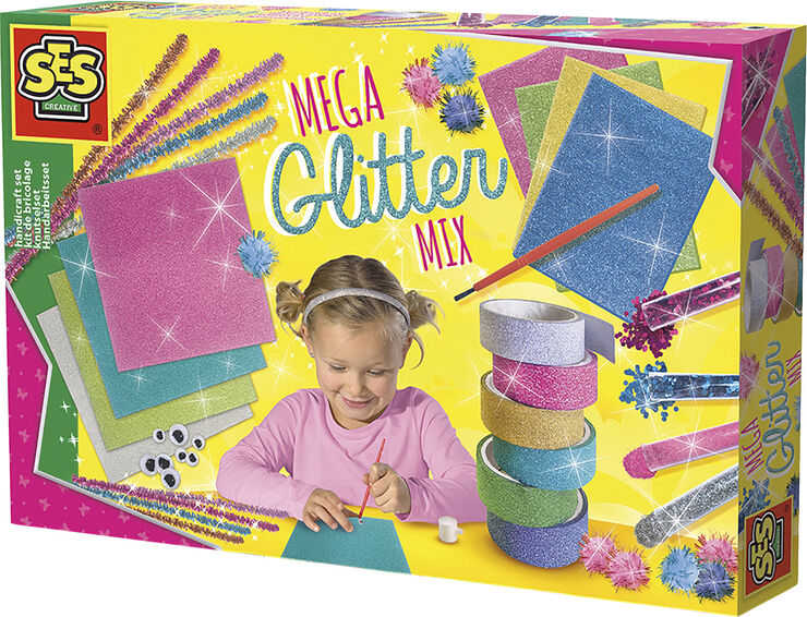 SES Creative - Mega Glitter håndarbejdssæt