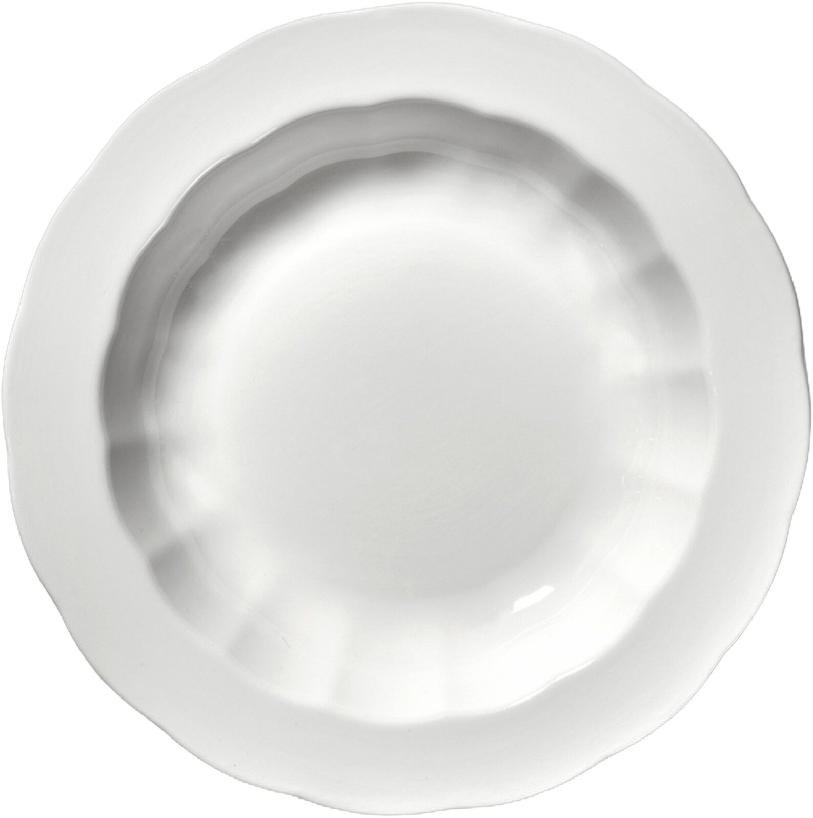PASTA PLATE M 01 WHITE SILHOUETTE