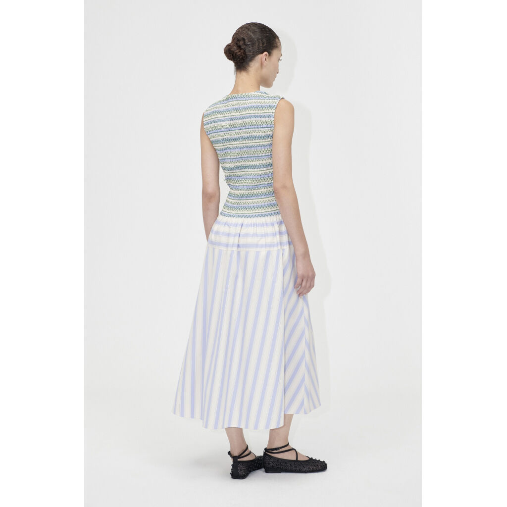 2367 Smocked Cotton, Smocked Gathered Tank Dress