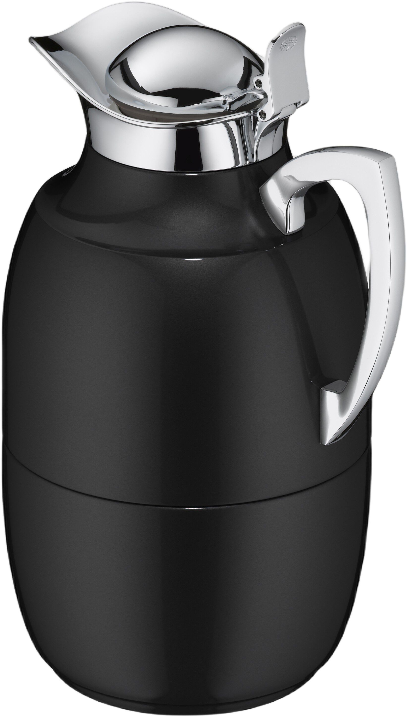 Termokande Juwel 1 liter Blank sort Rustfrit st&aring;l