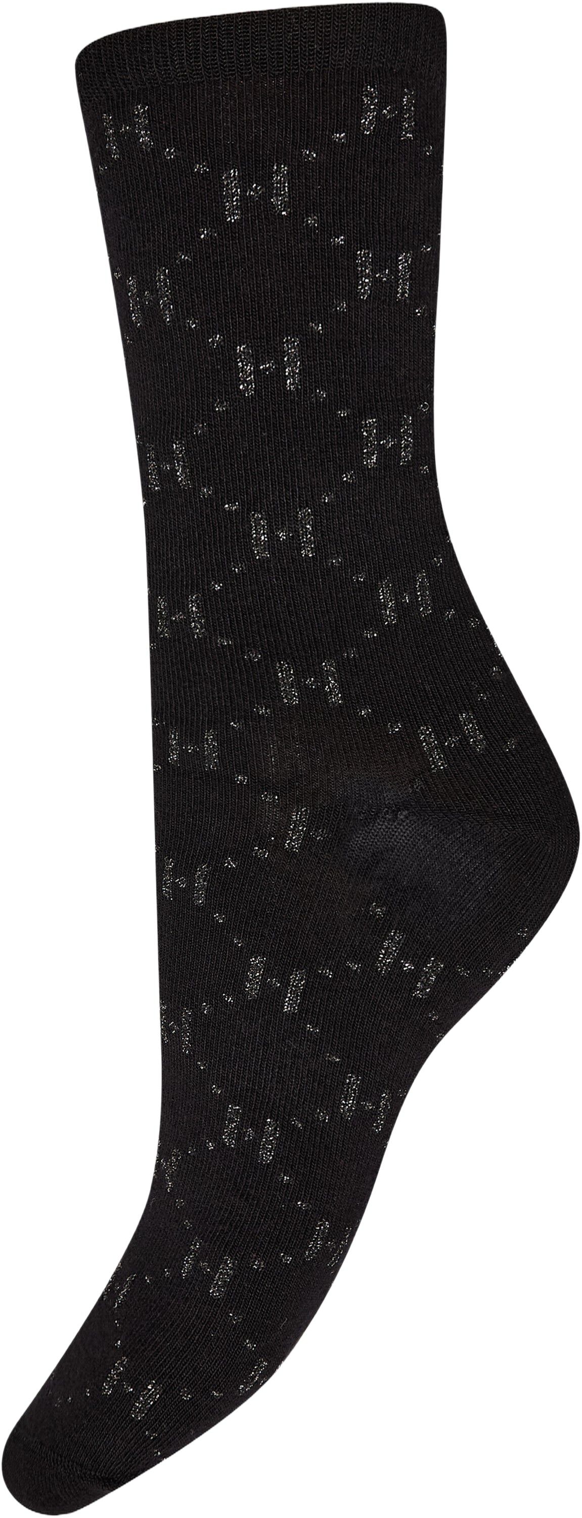 HYPETHEDETAiL logo rib sock