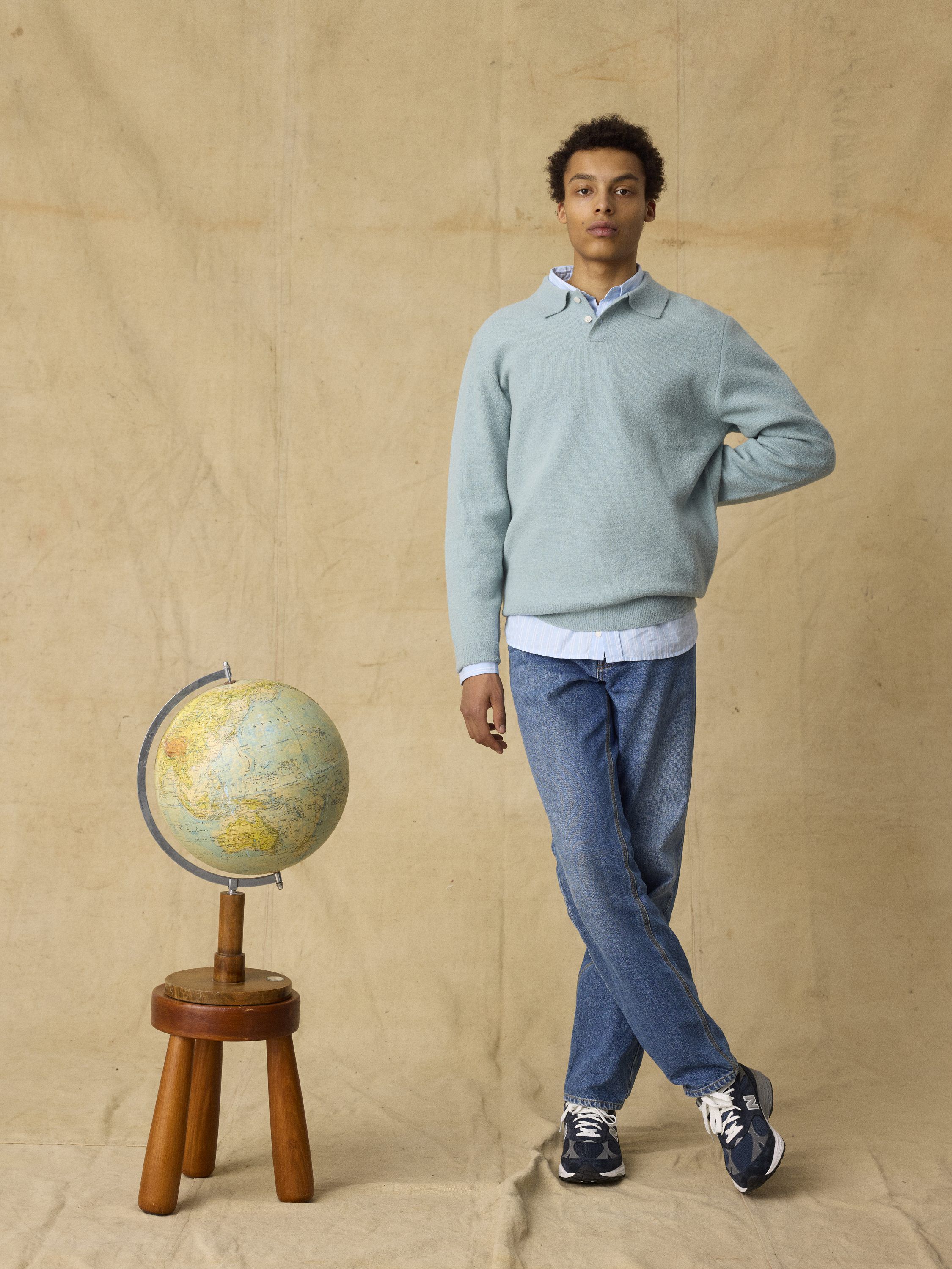 TIMBER BRUSHED POLO KNIT