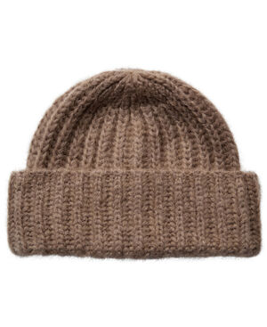 3874 Chunky Rib Beanie Beige