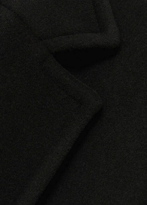 Double-breasted wool coat