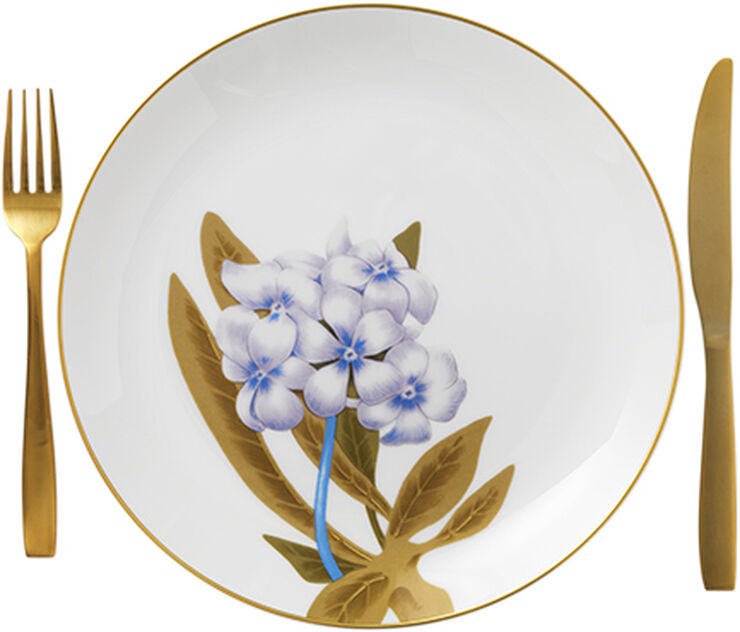 Flora 27 cm. tallerken - Rhododendron