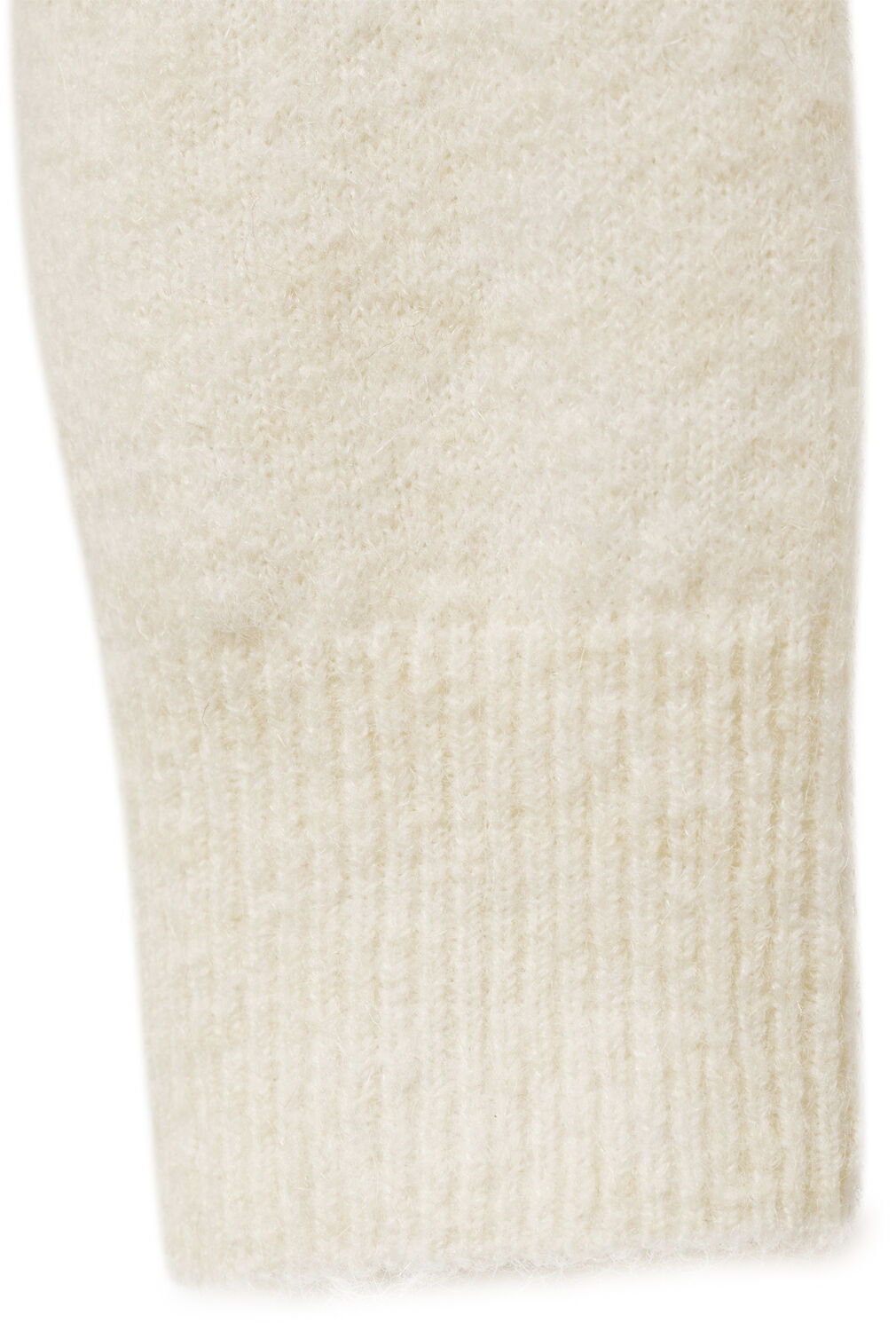 Sweater with wraparound lapel neck