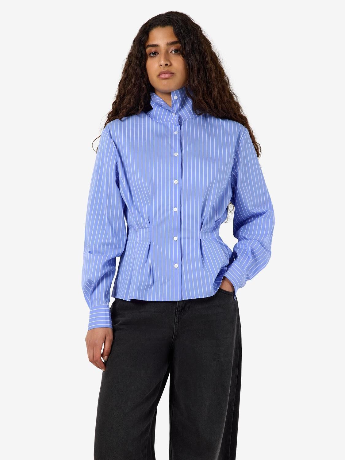 Nmpamila Highneck L/S Detail Shirt