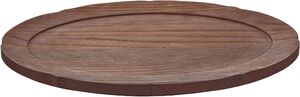 TRAY OVAL DARK BROWN SILHOUETTE