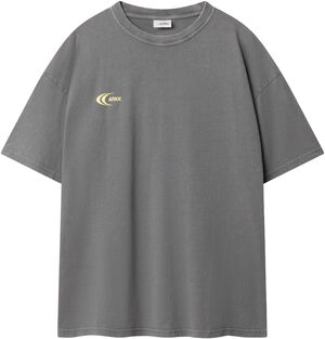 Liquid Boxy Tee Grey Yellow