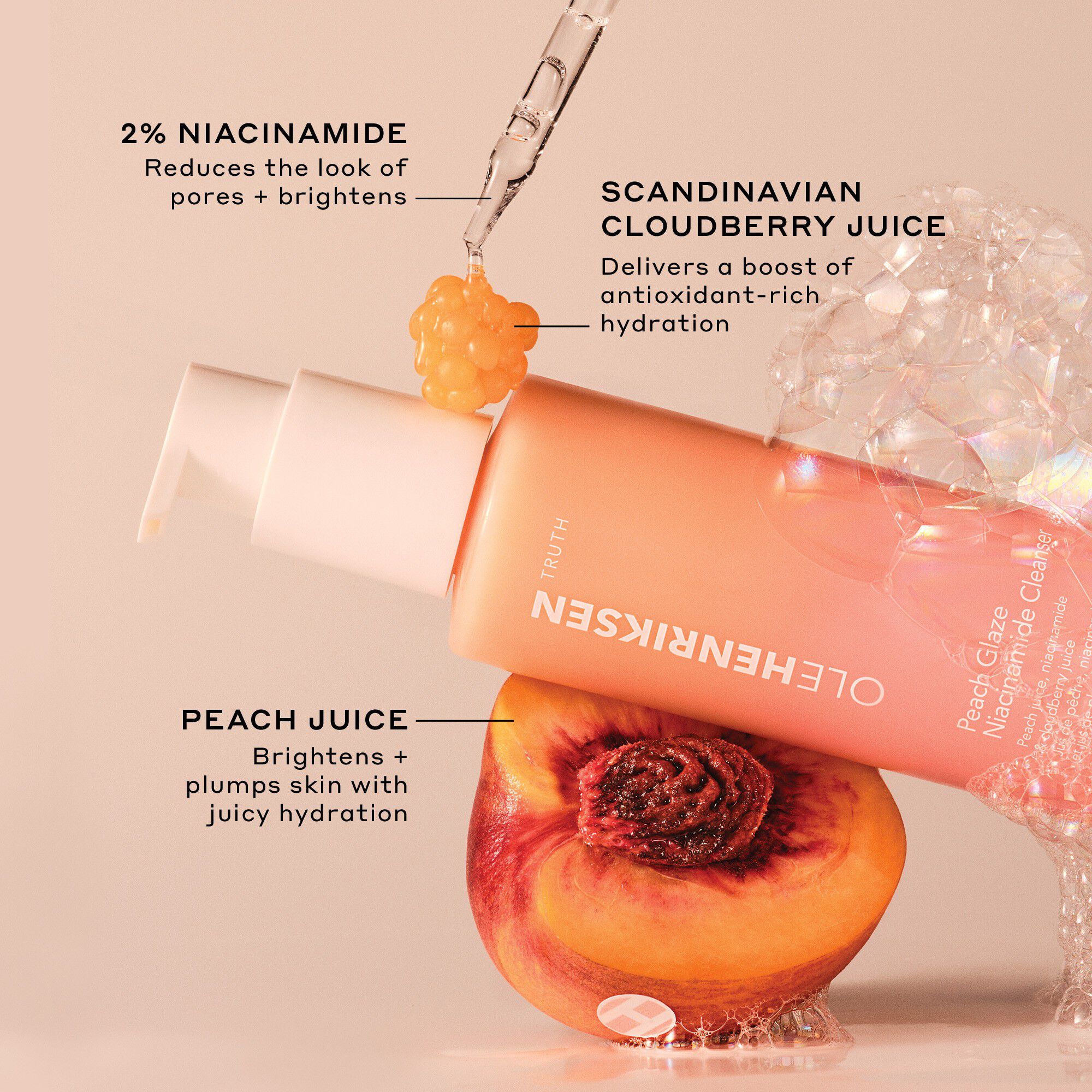 Peach Glaze Niacinamide Cleanser