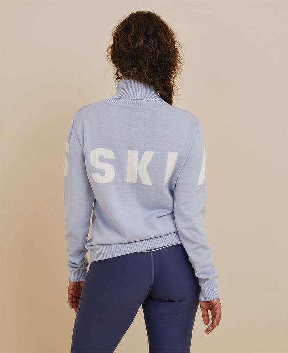 Alpine Turtleneck Knit Sweater - Nero