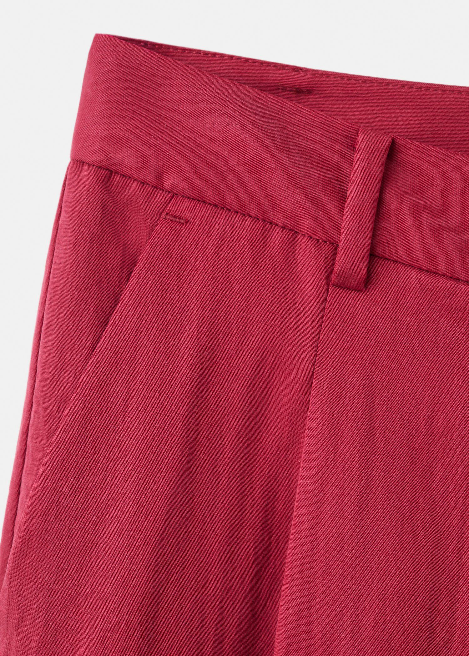 Mid-rise lyocell trousers