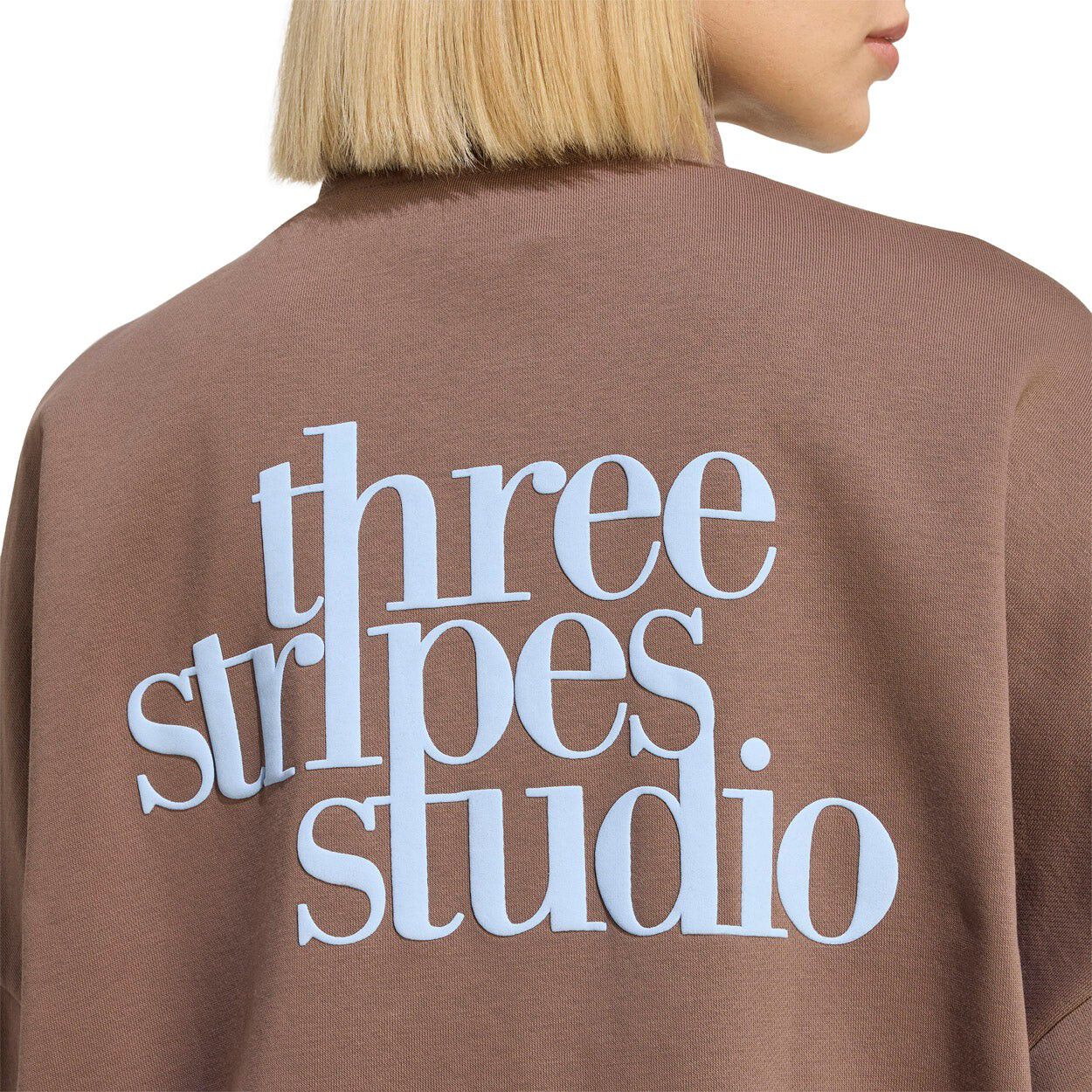 3 Stripes Studio Full Zip Sweatshirt