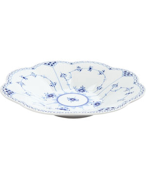 Musselmalet Halvblonde kantet skål 25,5 cm