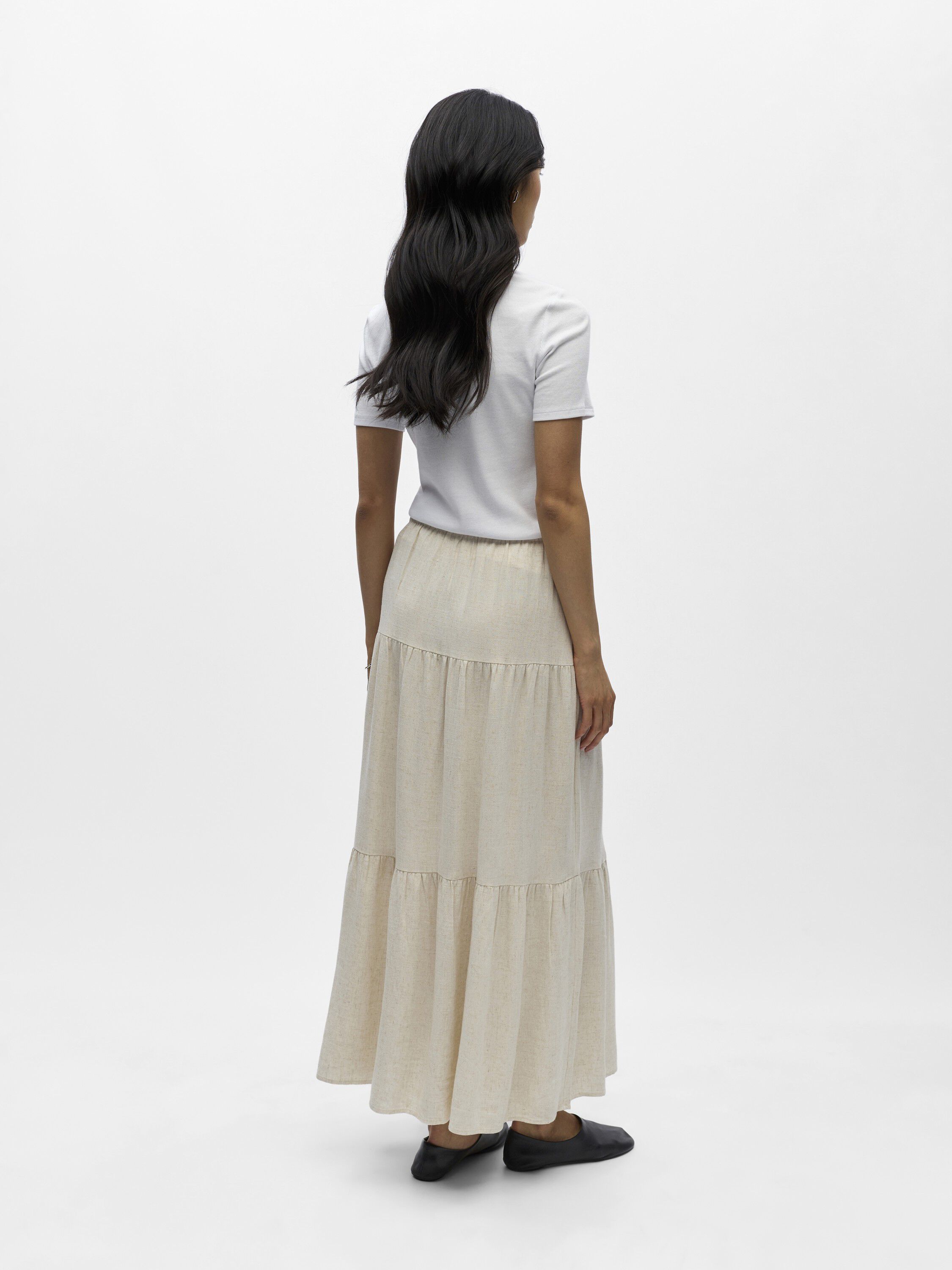 OBJSANNE MW LONG LAYER SKIRT NOOS