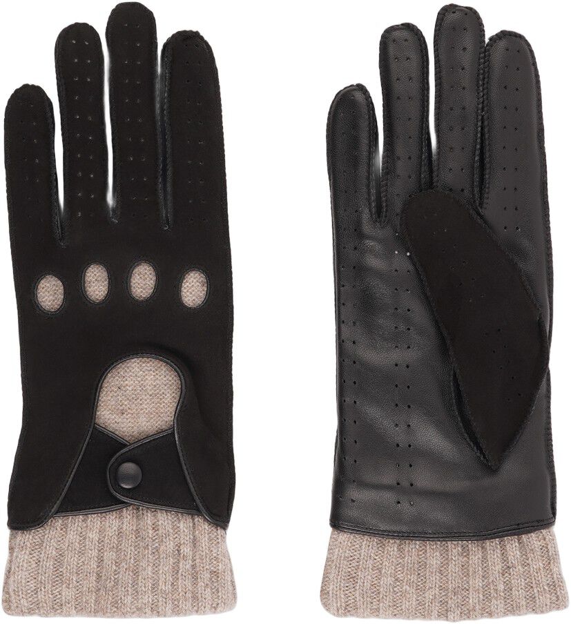 BATIA - DRIVERS SUEDE GLOVES WITH WOOL CUFF