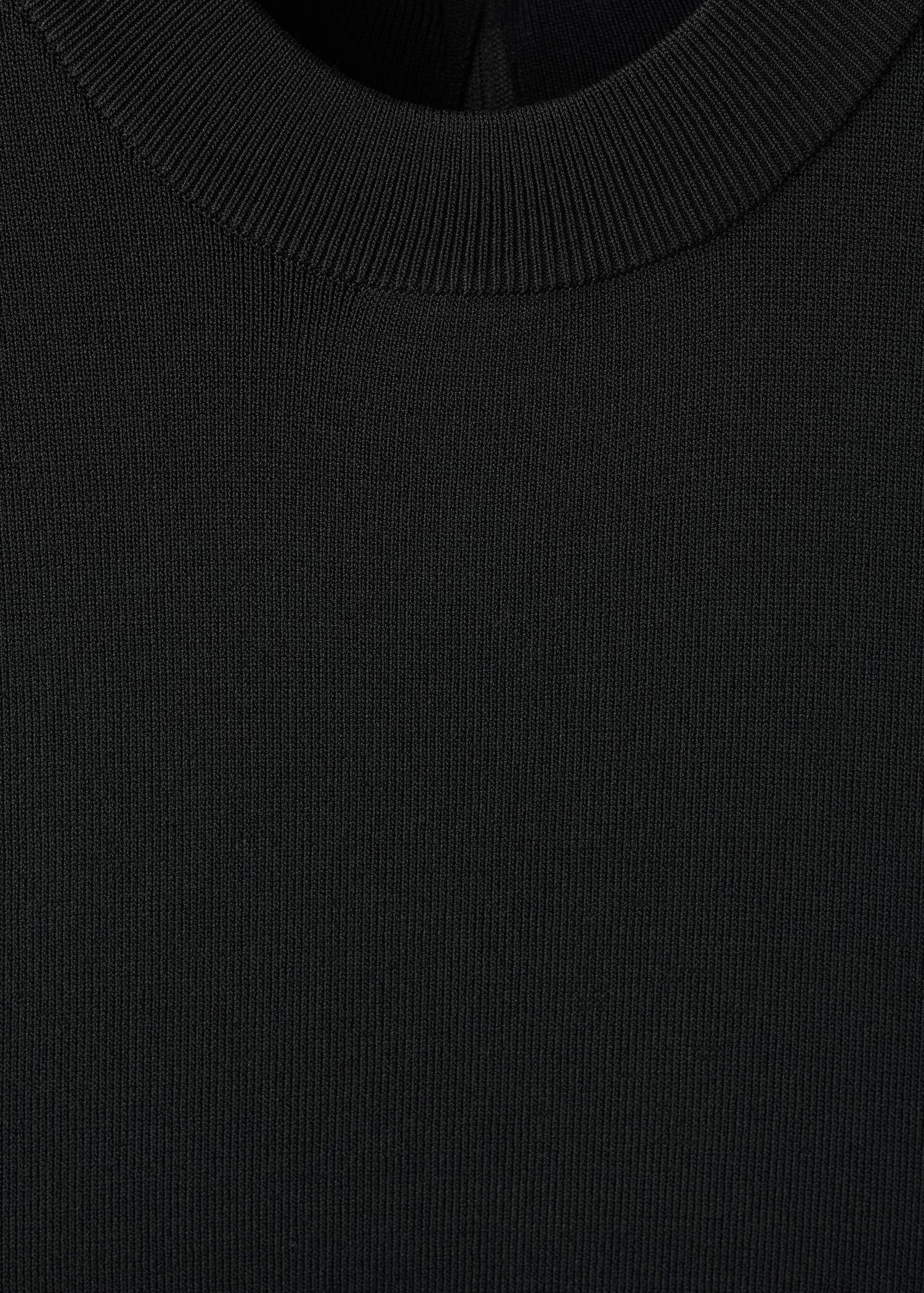 Combined woven dress with belt