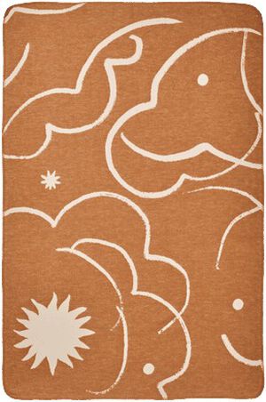Skye Blanket - Sienna/Parchment
