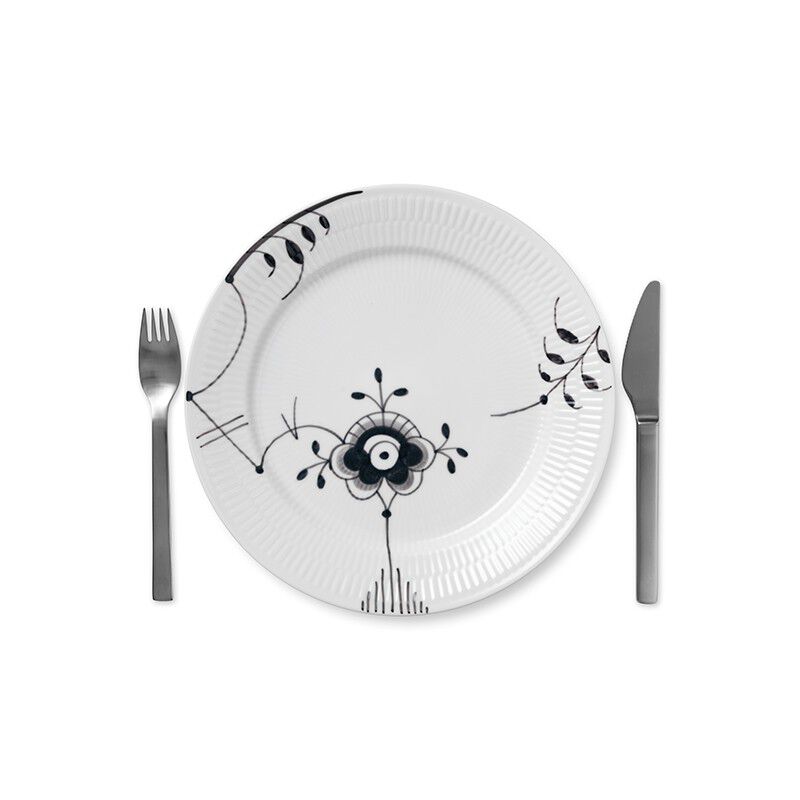 Sort Mega Riflet 27 cm. tallerken