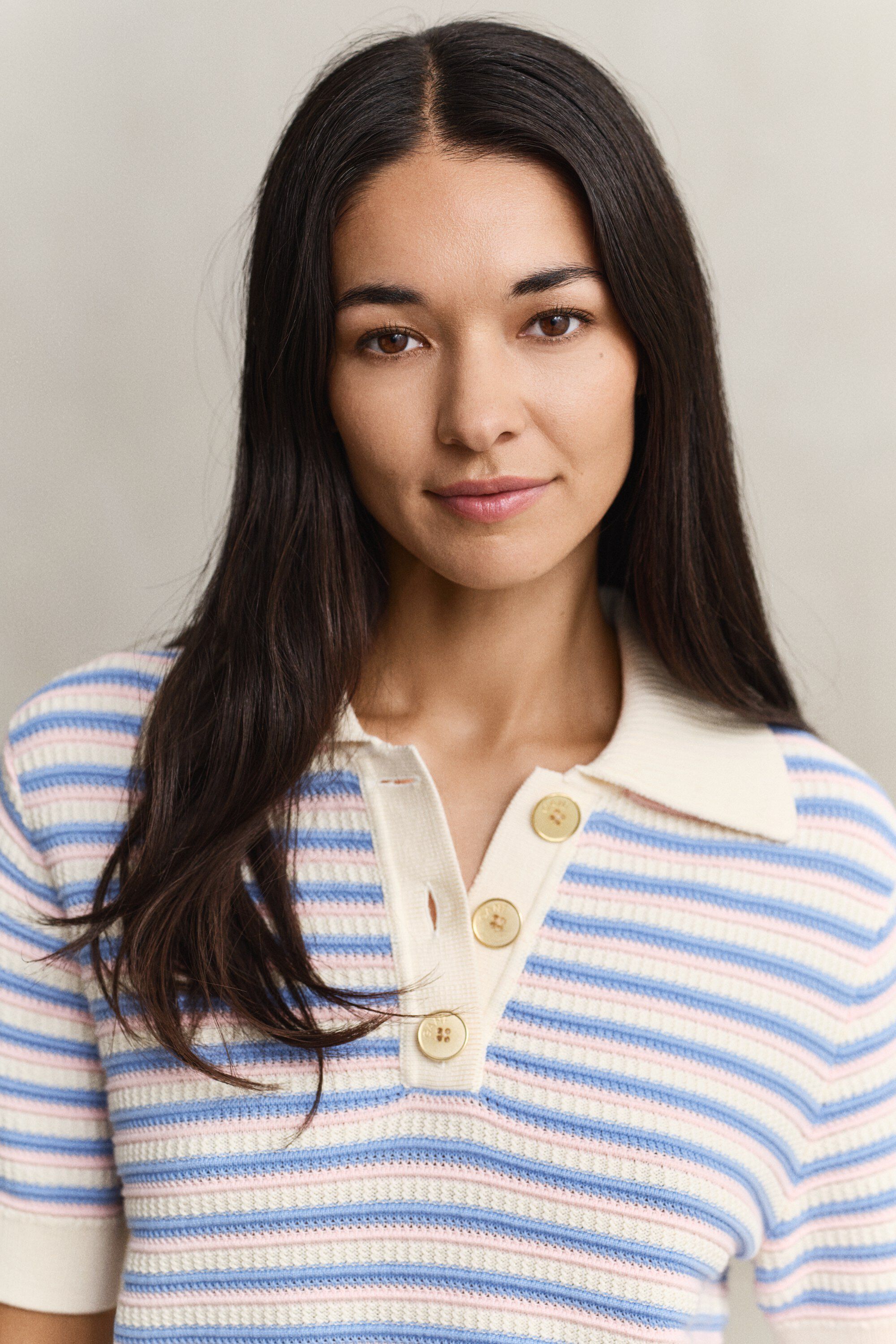 TEXTURED MULTISTRIPE RUGGER