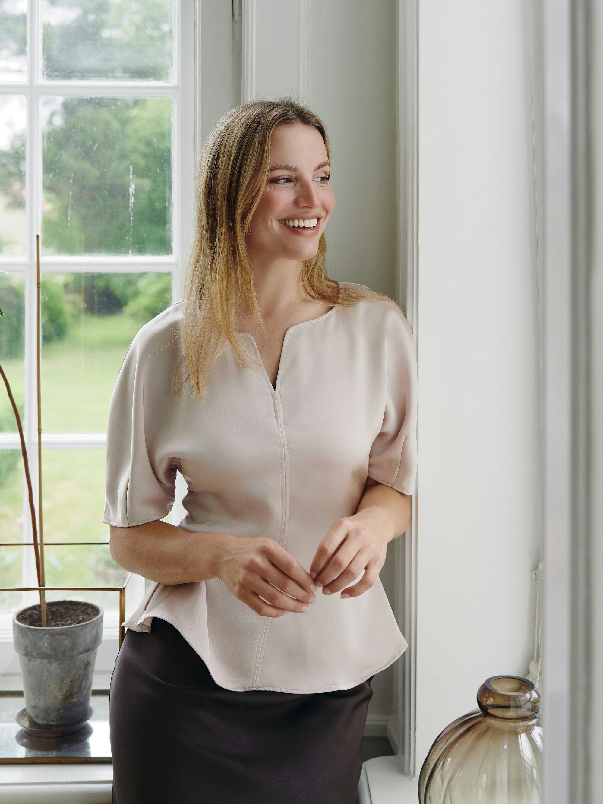 Josine Heavy Sateen Blouse