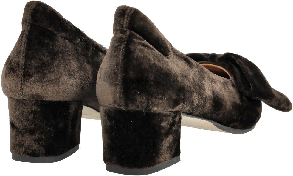 Sl&oslash;jfe pump i bl&oslash;d velour