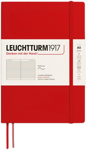 LT1917 Notesbog SC linjeret A5 /Medium Cherry 373995