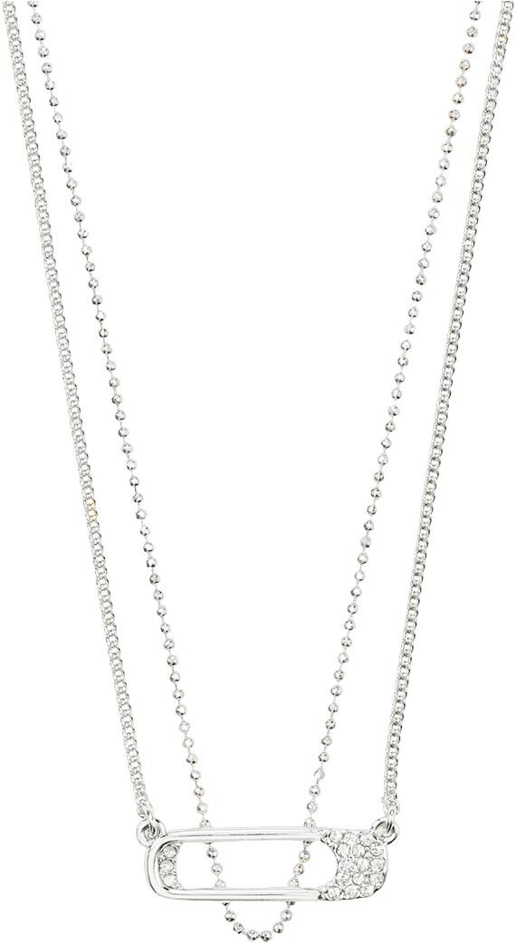 INSTANT necklace, 2-in-1 set, silver-plated