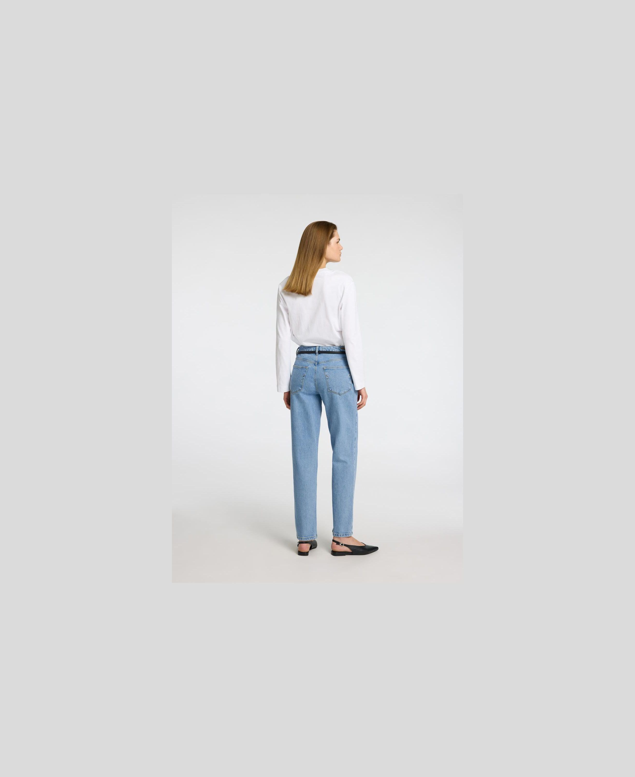 SLFALICE MW STRAIGHT LIG BLUE JEANS