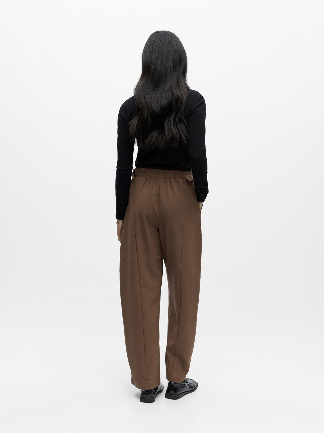 OBJINELA MW TAILORED WIDE PANTS E A