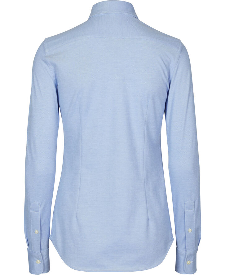 Knit Cotton Oxford Shirt