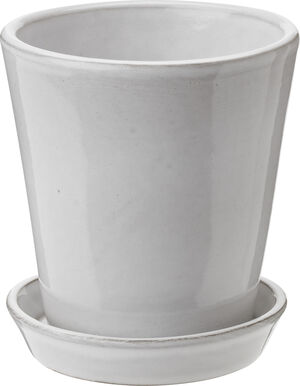 Dyrkningspotte, hvid, H11 cm Ø10,5 cm