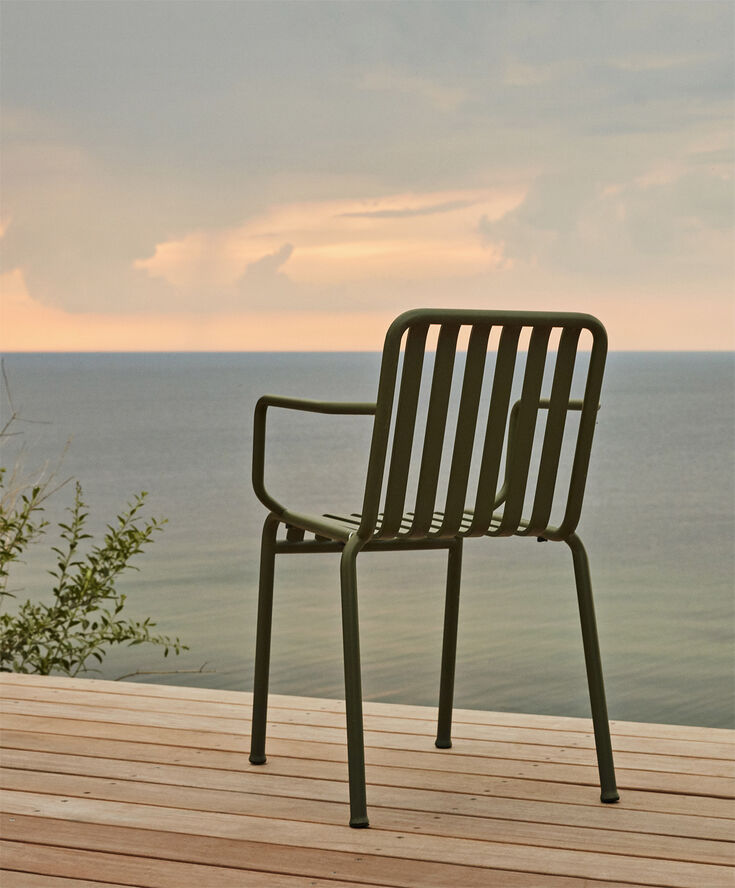 Palissade Armchair-Olive powder coa