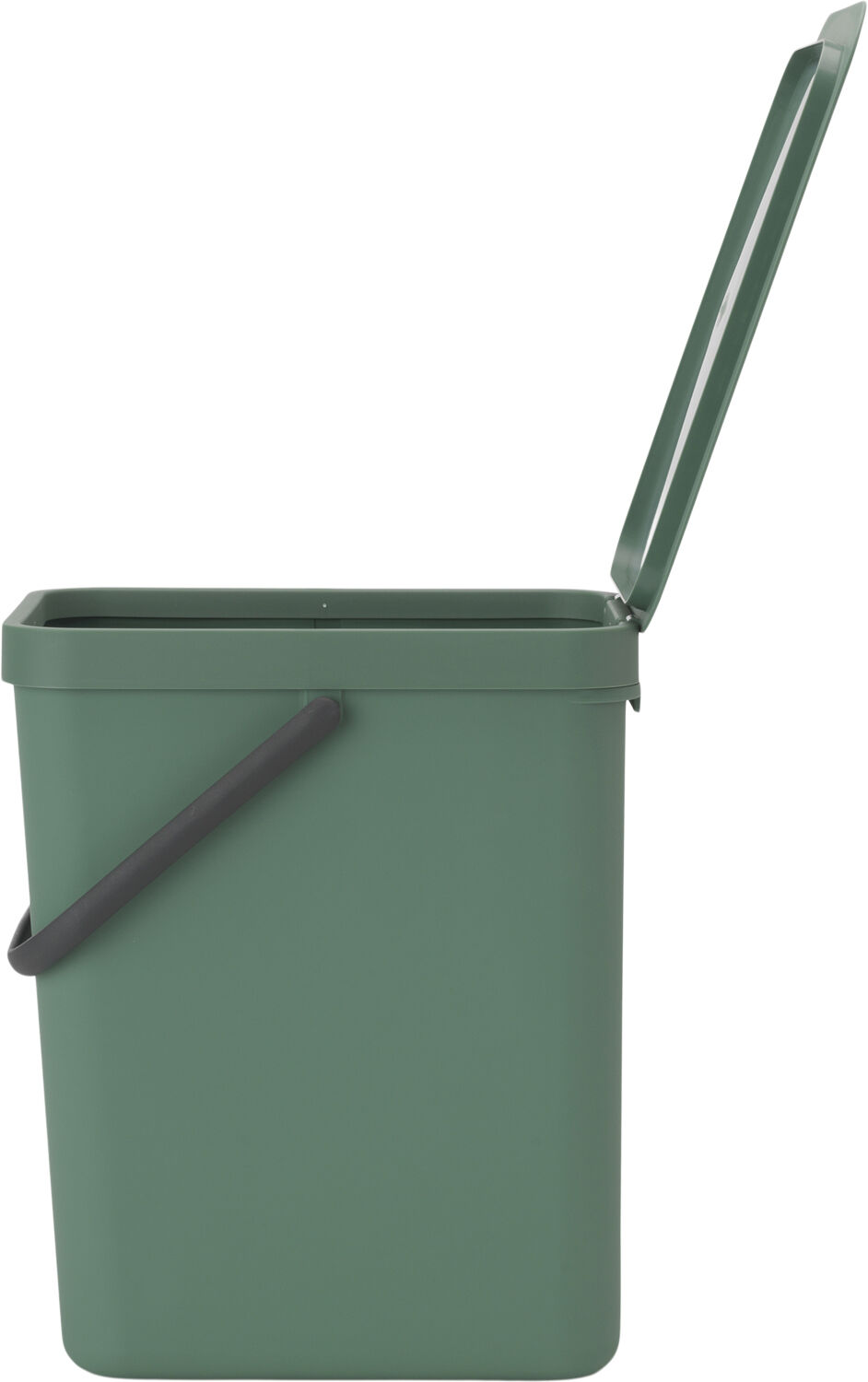 Affaldsspand m/l&aring;g sort. kon 25 ltr.