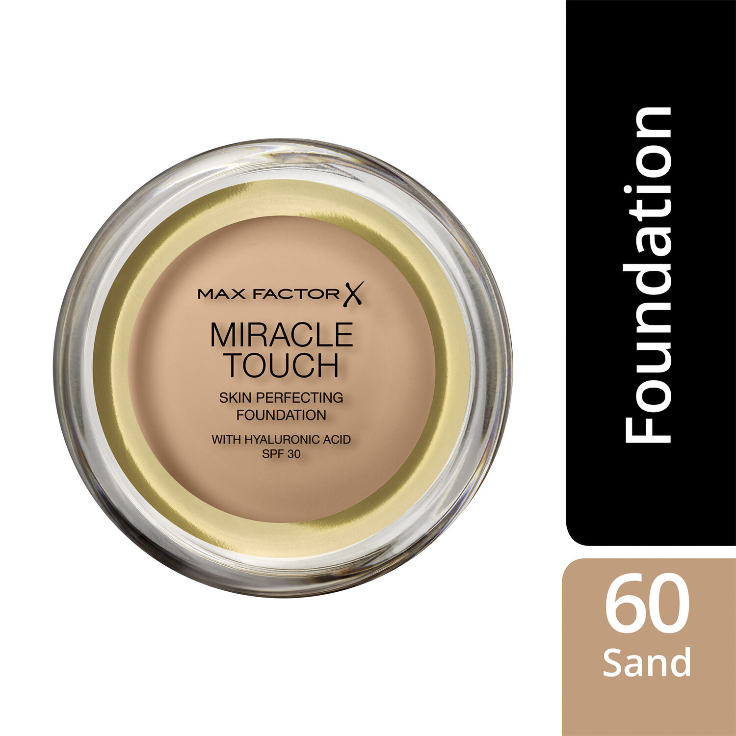 Max Factor Miracle Touch Foundation, 60 Sand, 11. 5 g