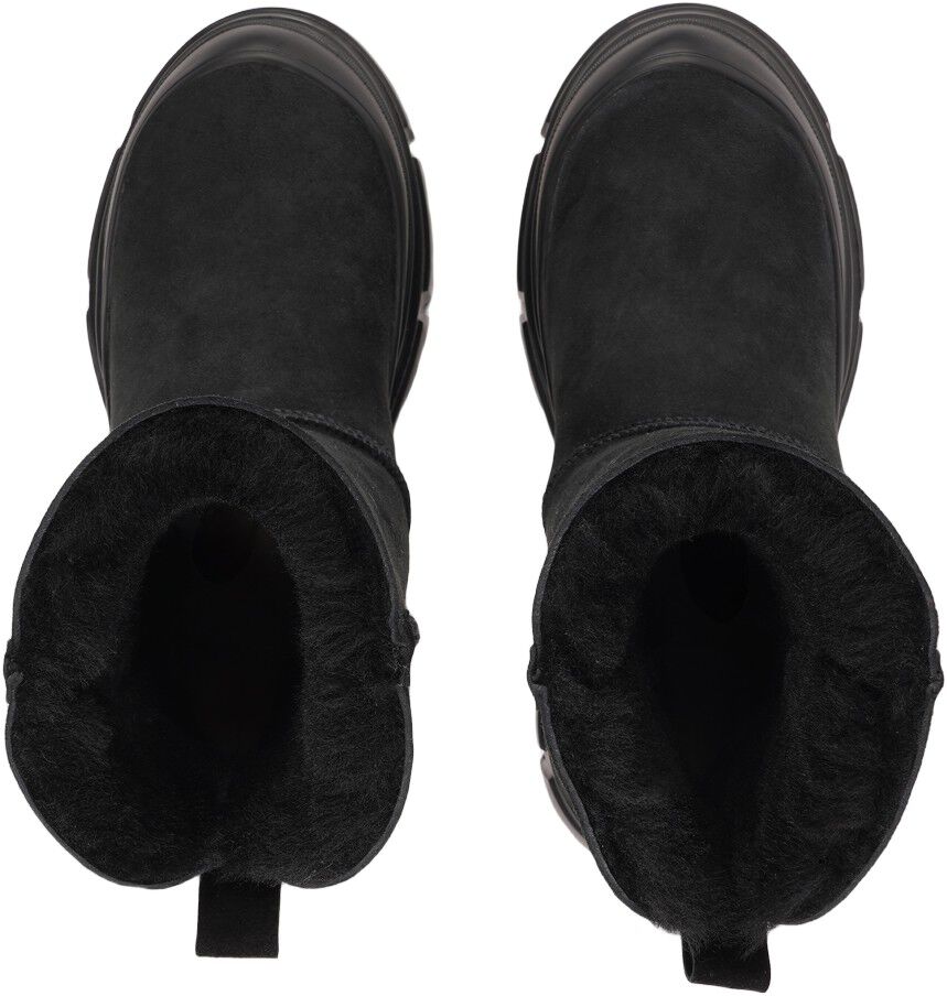 DEBELLIS - HIGH SHEARLING BOOTS W/ RUBBER SOLE