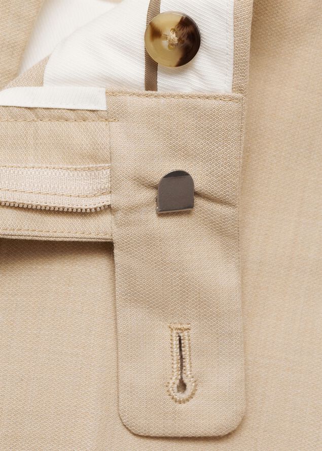 Milan slim-fit suit trousers