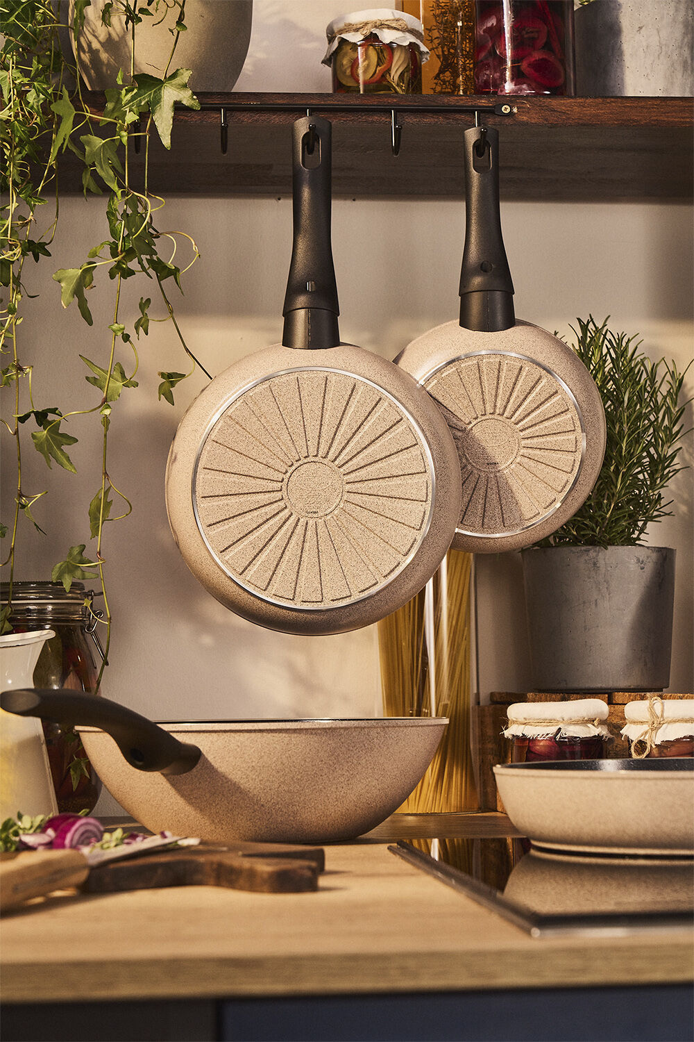 Ledro Stegepande 24 Beige Rund Alu