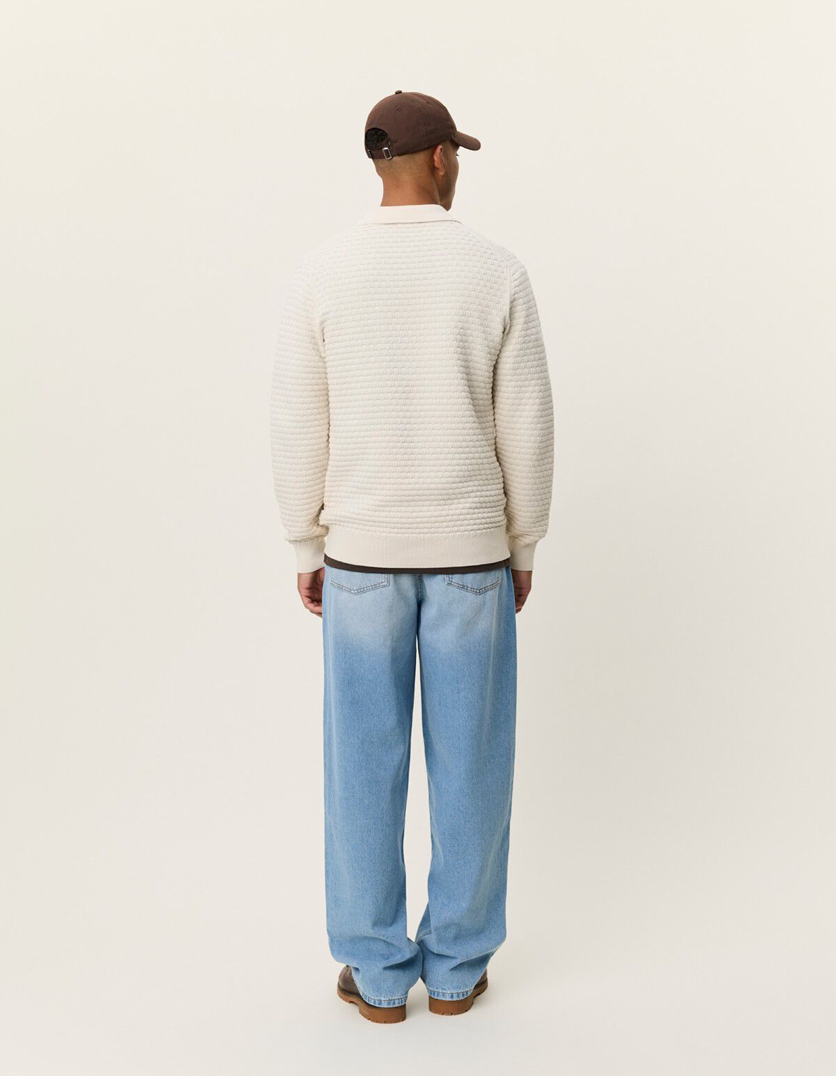 Billy Weave Knitted LS Polo