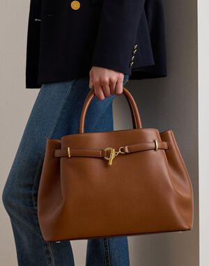 Leather Large Blaike Satchel
